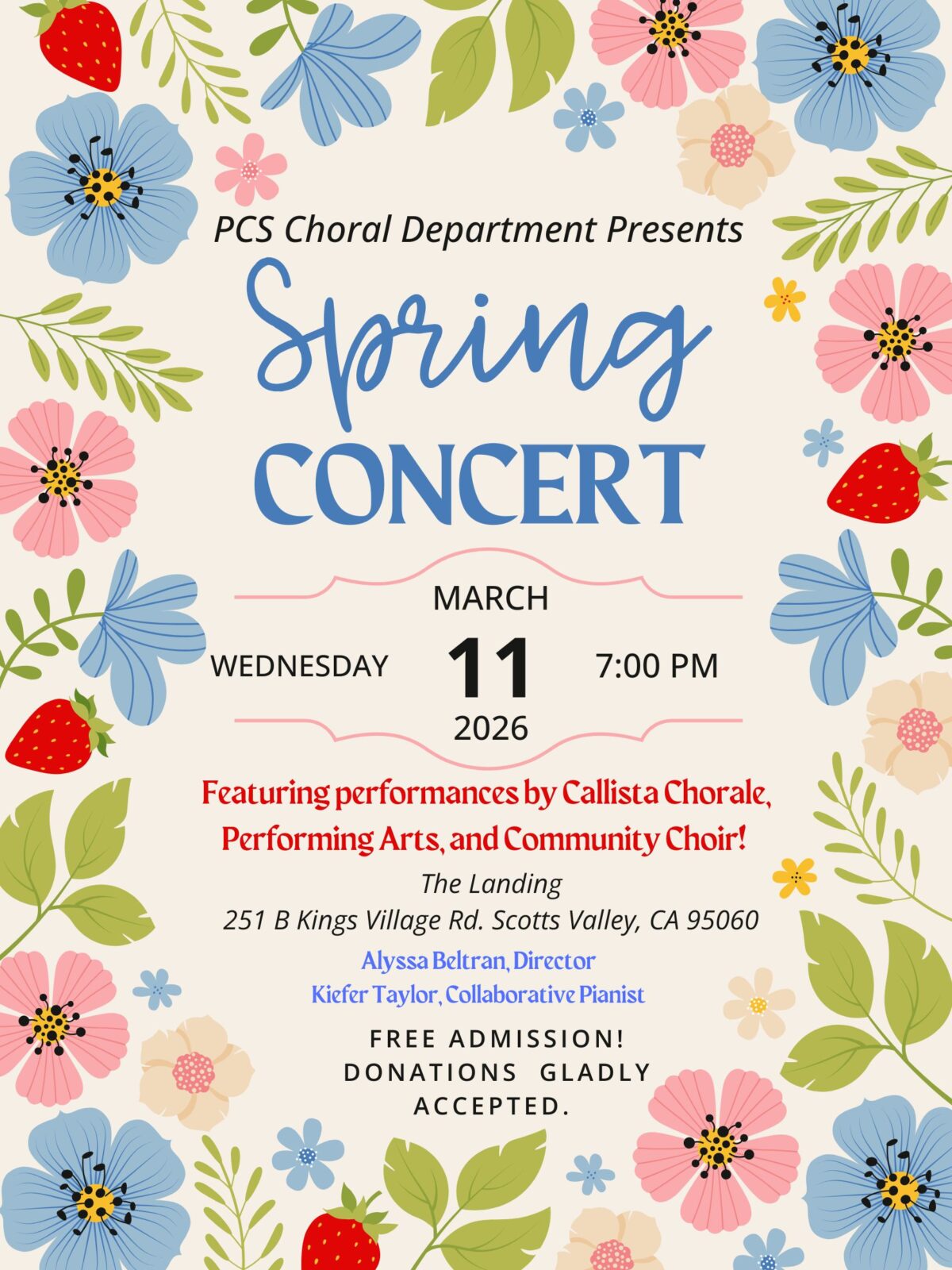 Spring Concert 2026 Poster